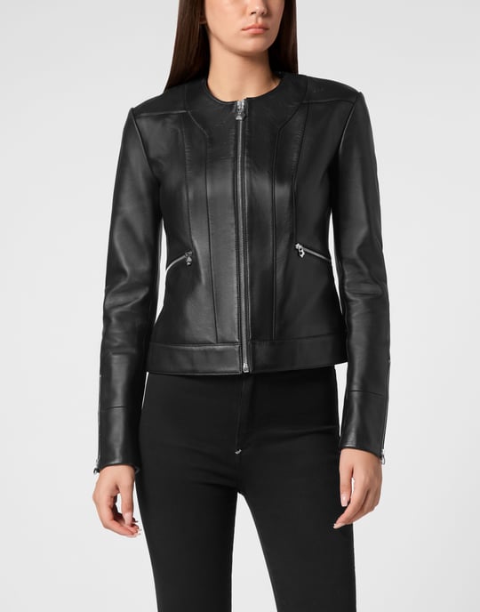 Leder Biker-Jacke - Image 2