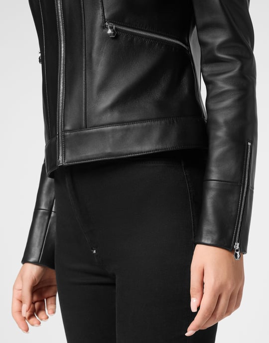 Leder Biker-Jacke - Image 4