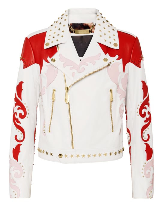 Leder Biker-Jacke - Image 1