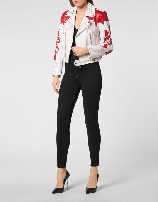 Leder Biker-Jacke - Image 4