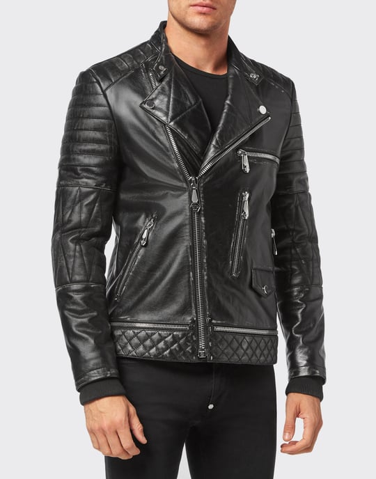Leder Biker-Jacke - Image 2