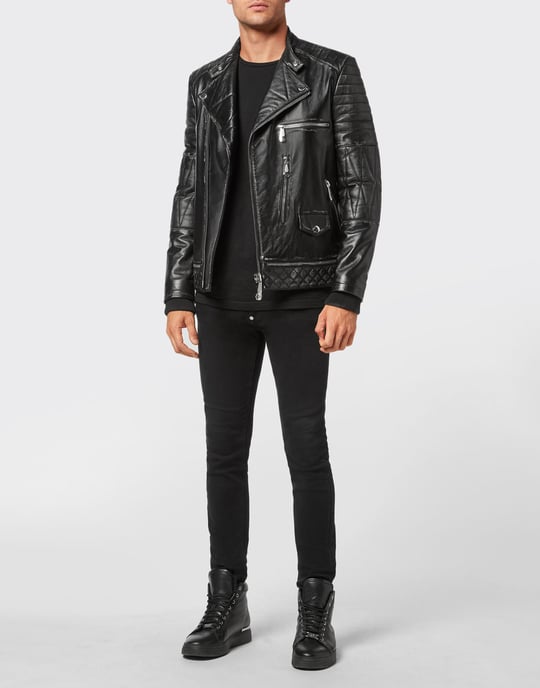 Leder Biker-Jacke - Image 4