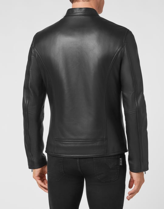 Leder Biker-Jacke - Image 3