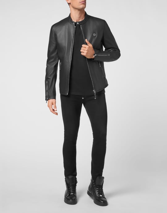 Leder Biker-Jacke - Image 4
