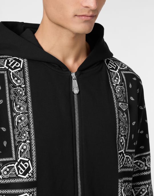 Kapuzen-Sweatjacket Paisley - Image 5