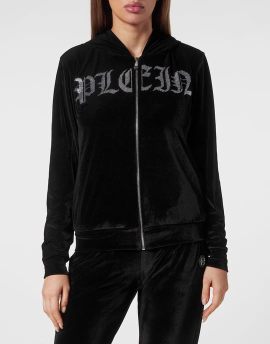 Sweatjacke Mit Kapuze Gothic Plein - Image 2