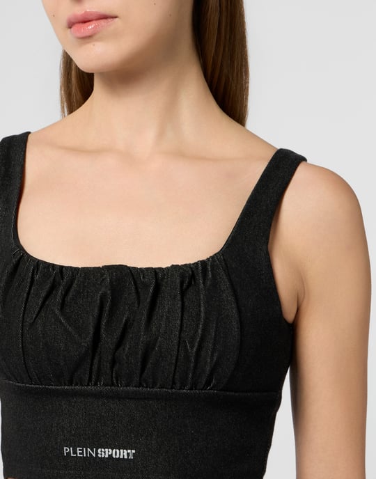 Plein Sport Top Denim Touch Ps - Schwarz - Image 3