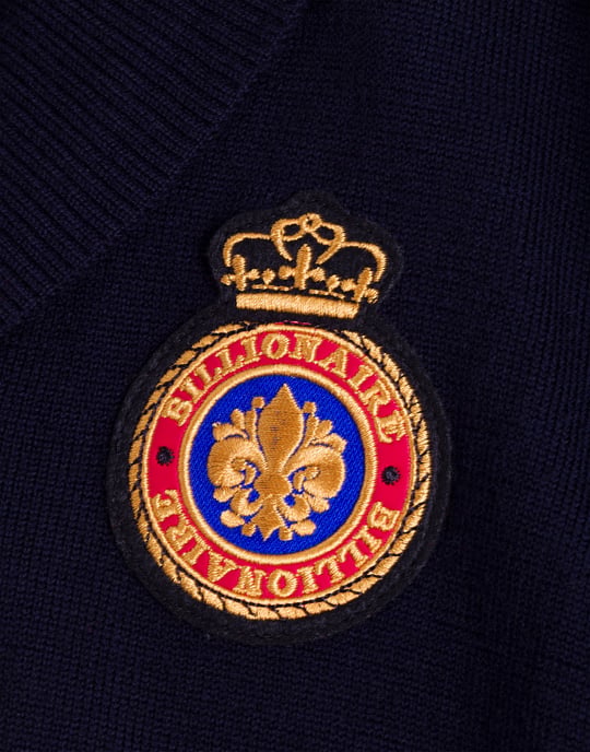 Strickjacke Kurz Crest - Image 2