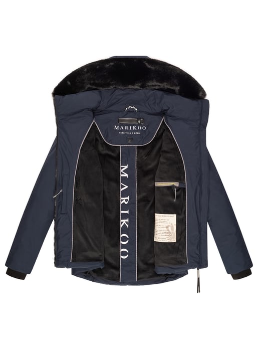 Marikoo Damen Winterjacke kurz mit Kunstfell & Teddyfutter – Morinaa - Image 6
