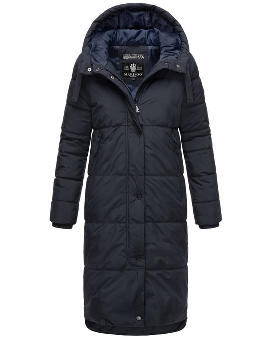 Marikoo Damen Winterjacke Soranaa – lang, warm & mit Kapuze - Image 1
