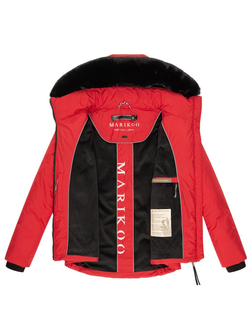 Marikoo Damen Winterjacke kurz mit Kunstfell & Teddyfutter – Morinaa - Image 6
