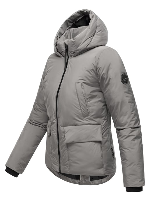 Marikoo Damen Winterjacke kurz mit Kunstfell & Teddyfutter – Morinaa - Image 4