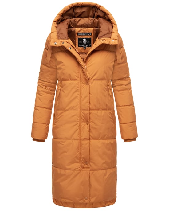 Marikoo Damen Winterjacke Soranaa – lang, warm & mit Kapuze - Image 1