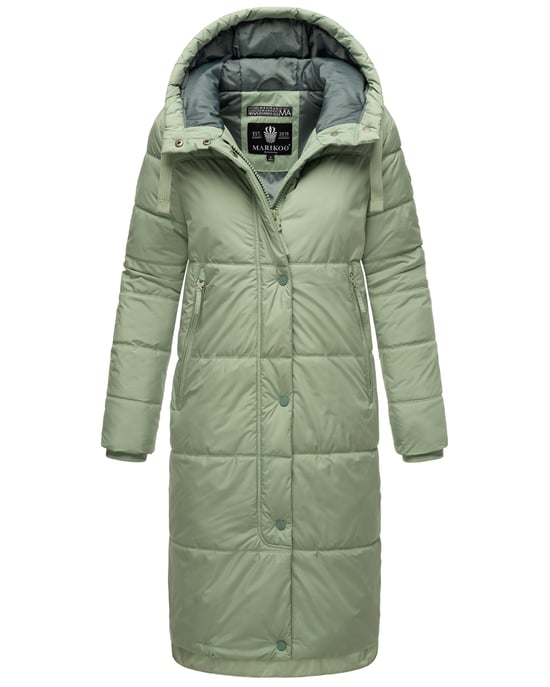 Marikoo Damen Winterjacke Soranaa – lang, warm & mit Kapuze - Image 1