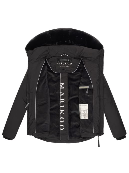 Marikoo Damen Winterjacke kurz mit Kunstfell & Teddyfutter – Morinaa - Image 6