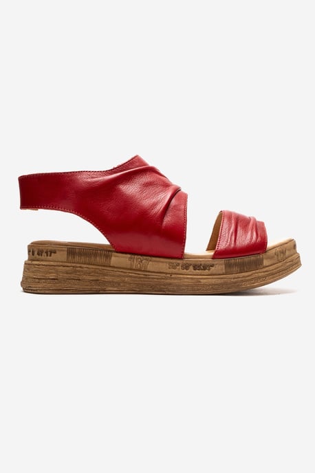 Lunas Leder Side-Zip Flach Absatz Sandale - Image 4