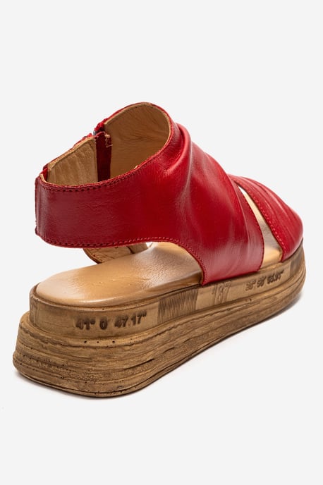 Lunas Leder Side-Zip Flach Absatz Sandale - Image 5