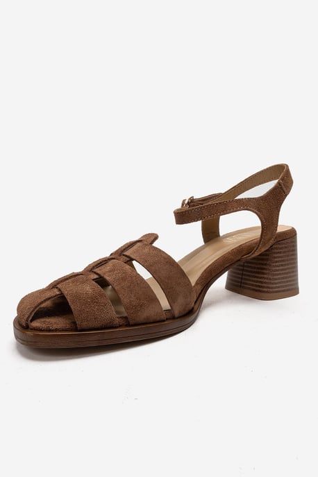 Devora Leder Blockabsatz Sandale - Image 6