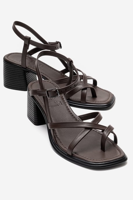 Lavish Leder Blockabsatz Sandale (Damen) - Image 4