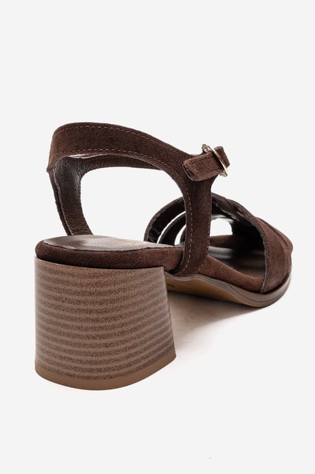 Devora Leder Blockabsatz Sandale - Image 6