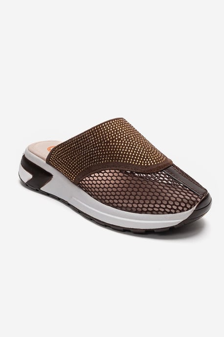 GLEA Mesh Strass Pantoletten Damen - Image 3