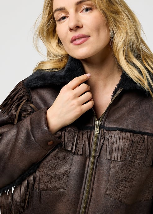 Wrangler - Relaxed Fringe Wrange Jacket - Image 5