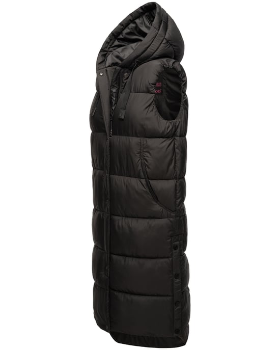 Marikoo Damen Winterweste Sayorii – lang, warm & mit Kapuze - Image 3