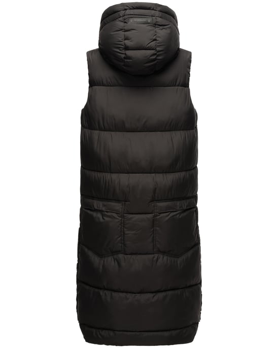 Marikoo Damen Winterweste Sayorii – lang, warm & mit Kapuze - Image 4