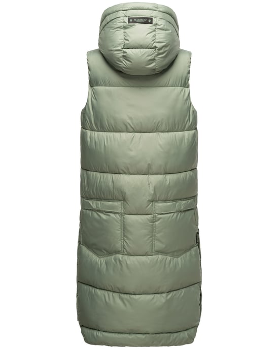 Marikoo Damen Winterweste Sayorii – lang, warm & mit Kapuze - Image 4