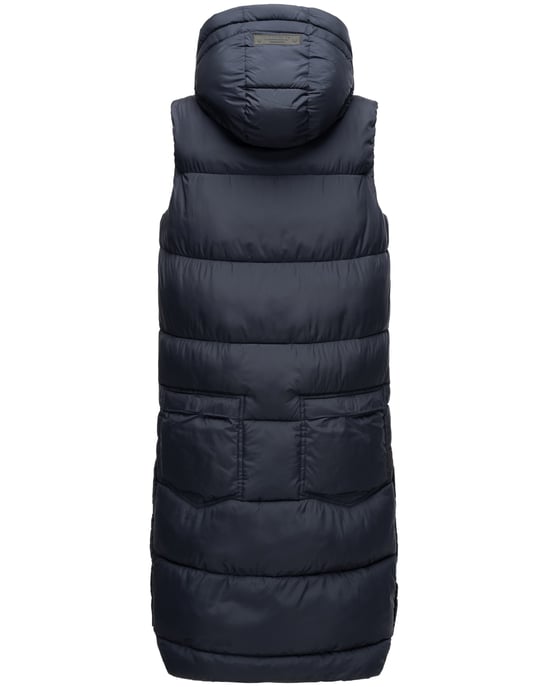 Marikoo Damen Winterweste Sayorii – lang, warm & mit Kapuze - Image 4