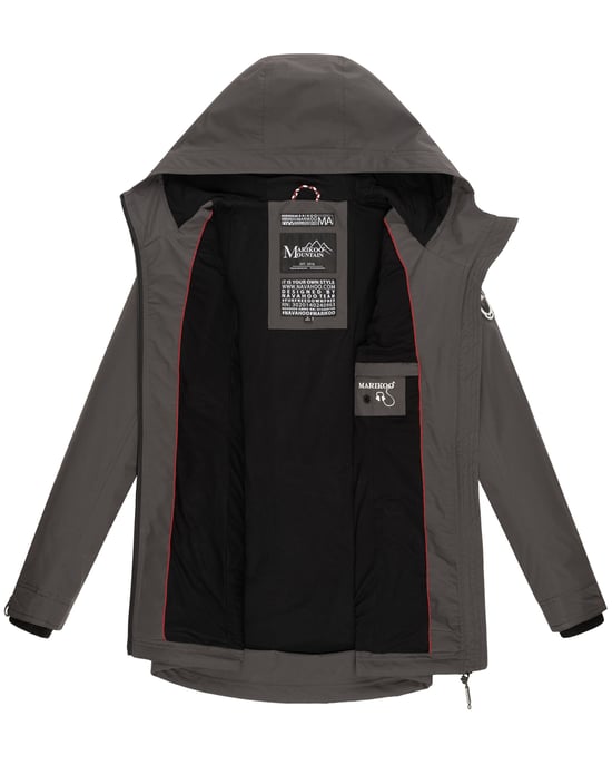 Marikoo Damen Übergangsjacke Honigbeere mit Kapuze - Image 6