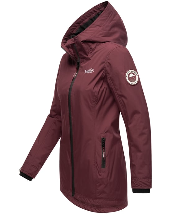 Marikoo Damen Übergangsjacke Honigbeere mit Kapuze - Image 3