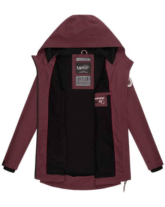 Marikoo Damen Übergangsjacke Honigbeere mit Kapuze - Image 6