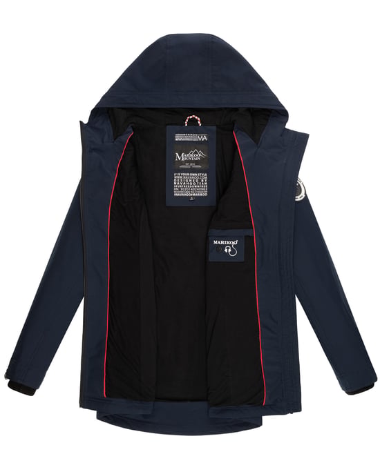 Marikoo Damen Übergangsjacke Honigbeere mit Kapuze - Image 6