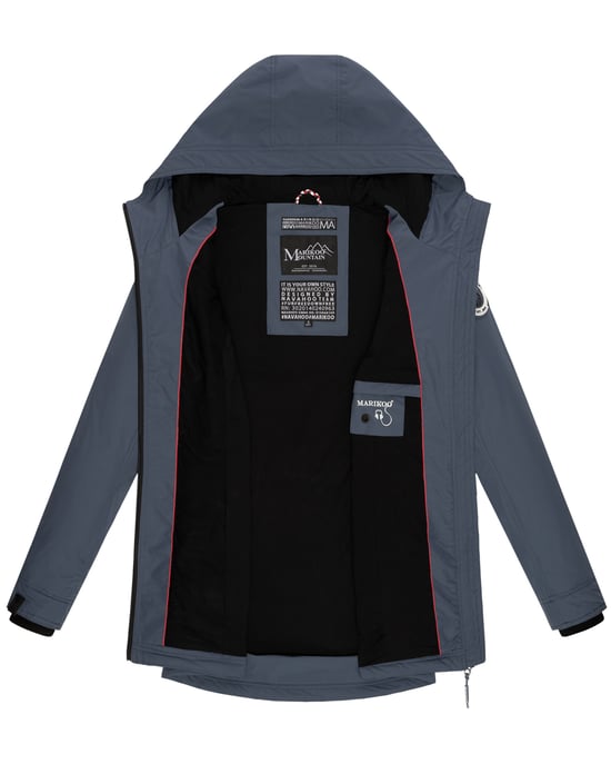 Marikoo Damen Übergangsjacke Honigbeere mit Kapuze - Image 6
