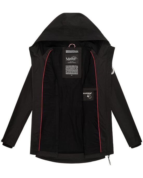 Marikoo Damen Übergangsjacke Honigbeere mit Kapuze - Image 6