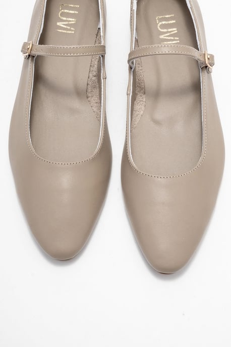 Lara Leder Mary Jane Flache Schuhe - Image 2