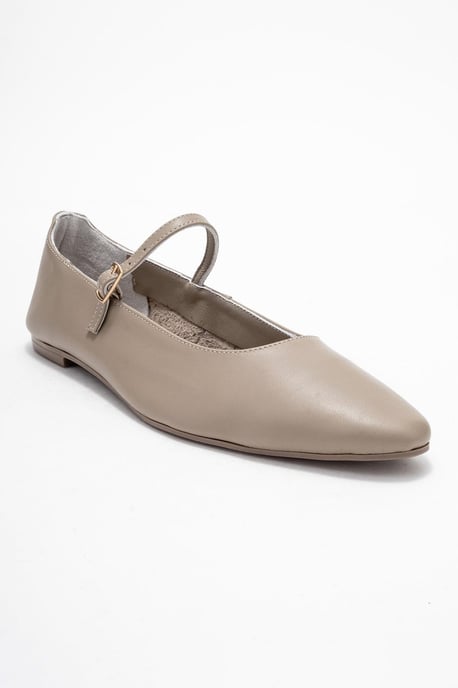 Lara Leder Mary Jane Flache Schuhe - Image 3