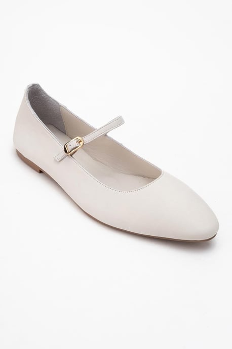 Lara Leder Mary Jane Flache Schuhe - Image 3