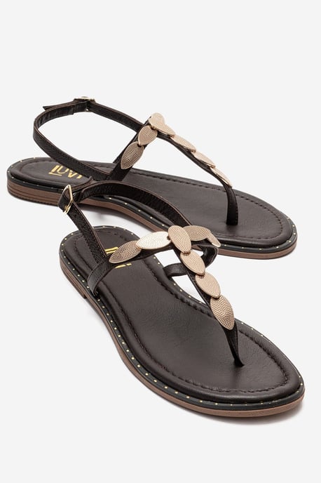 Marea Leder Flach Sandale (Women) - Image 1