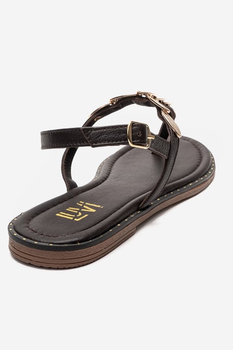 Marea Leder Flach Sandale (Women) - Image 5