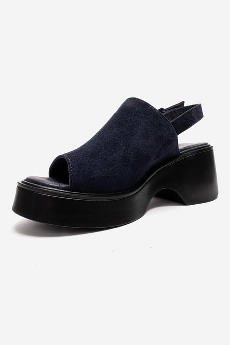 Power Leder Plateau Keilabsatz Sandalen (Women) - Image 6