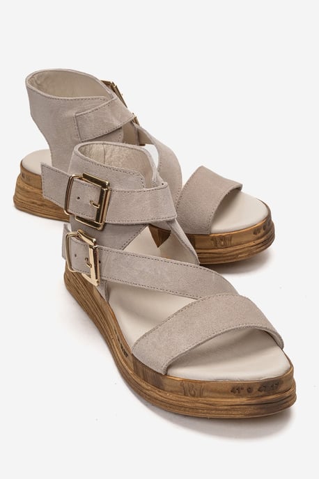 Lorentis Leder Doppelschnallen Sandale - Image 1
