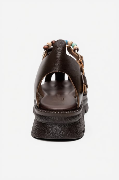 Solis Leder-Sandale mit Perlen - Image 3