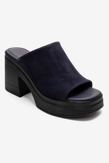 Nola Leder Plateau Mules (Women) - Image 3