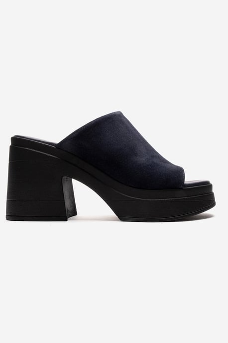 Nola Leder Plateau Mules (Women) - Image 4