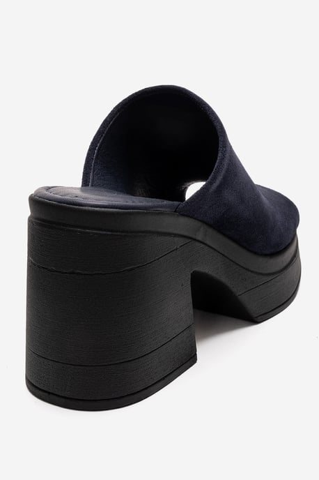 Nola Leder Plateau Mules (Women) - Image 5