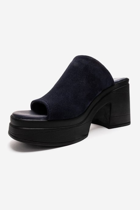 Nola Leder Plateau Mules (Women) - Image 6