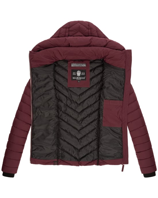 Marikoo Damen Steppjacke Kagomee mit Kapuze - Image 6