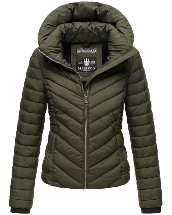 Marikoo Damen Steppjacke Kagomee mit Kapuze - Image 1